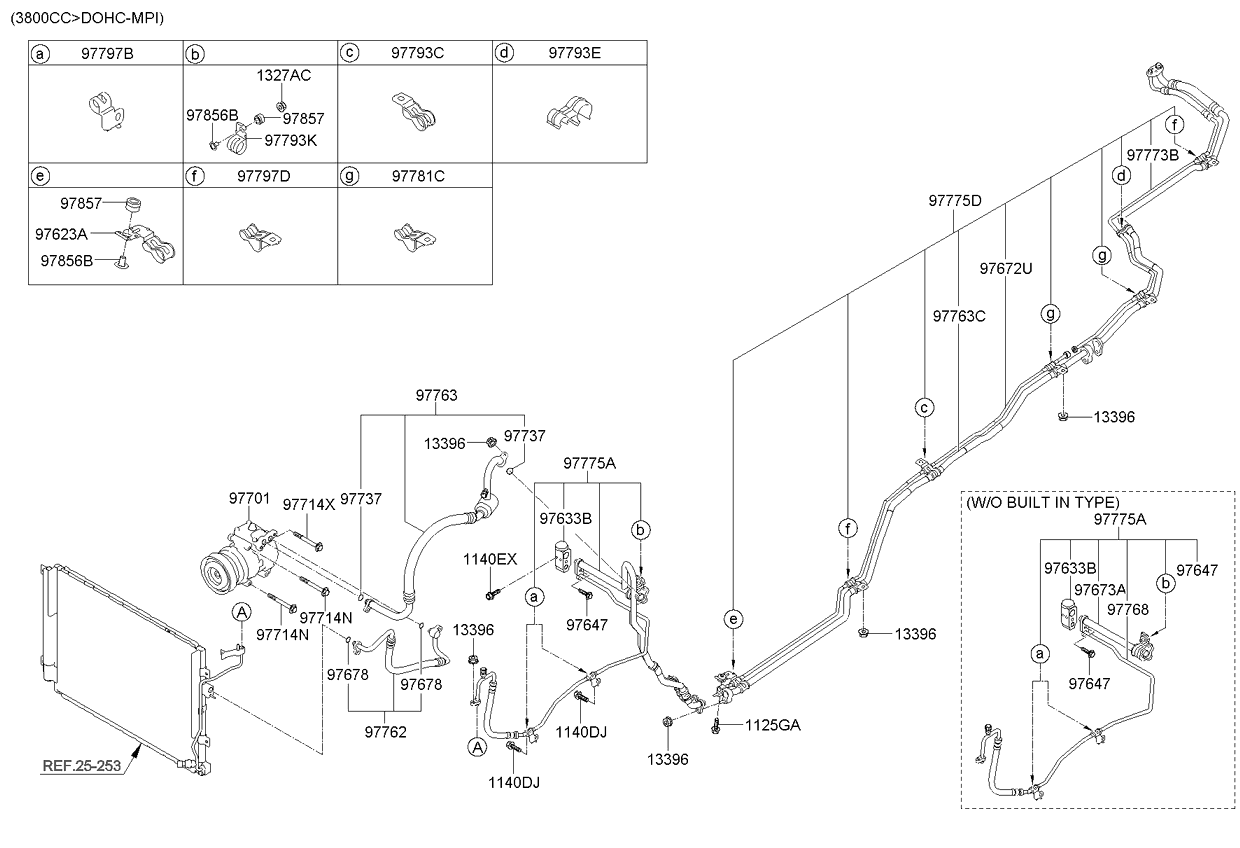 A/C SYSTEM - COOLER LINE, REAR