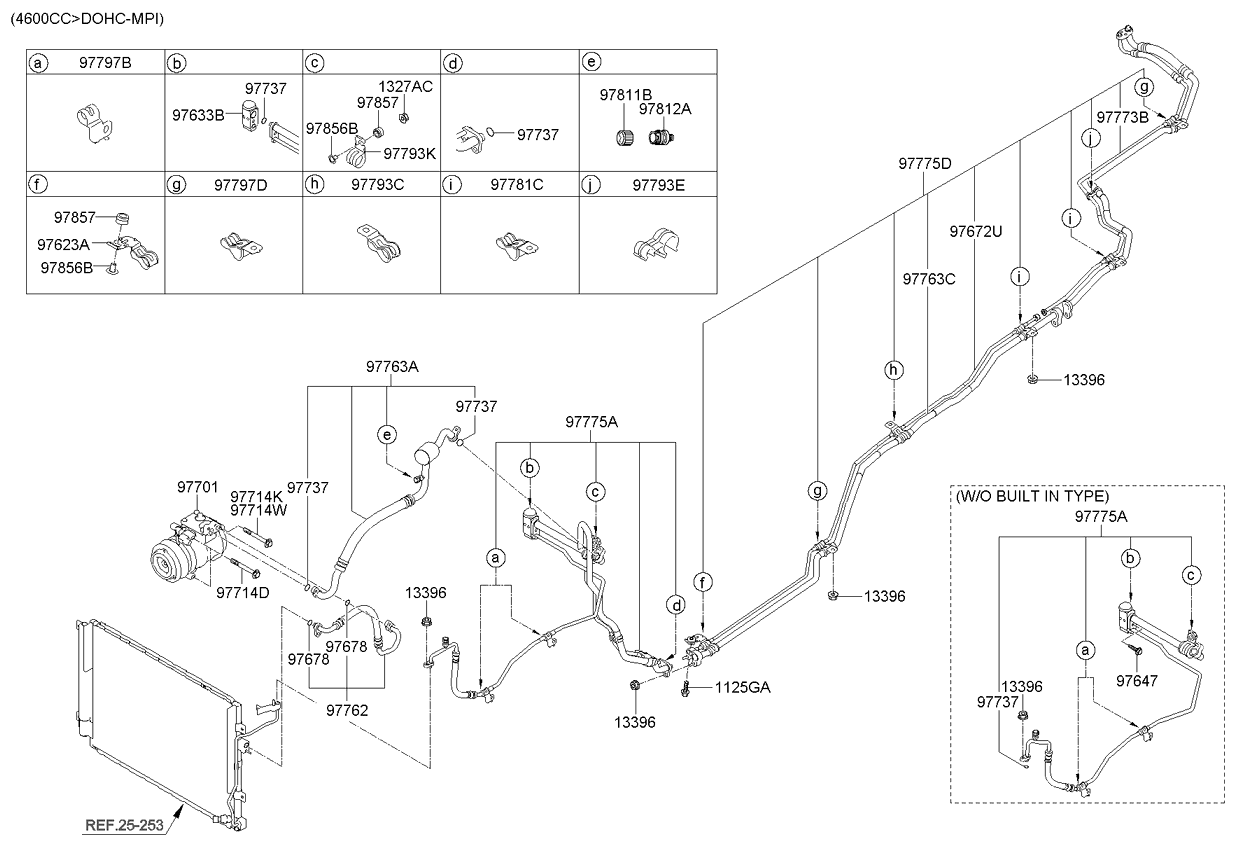 A/C SYSTEM - COOLER LINE, REAR