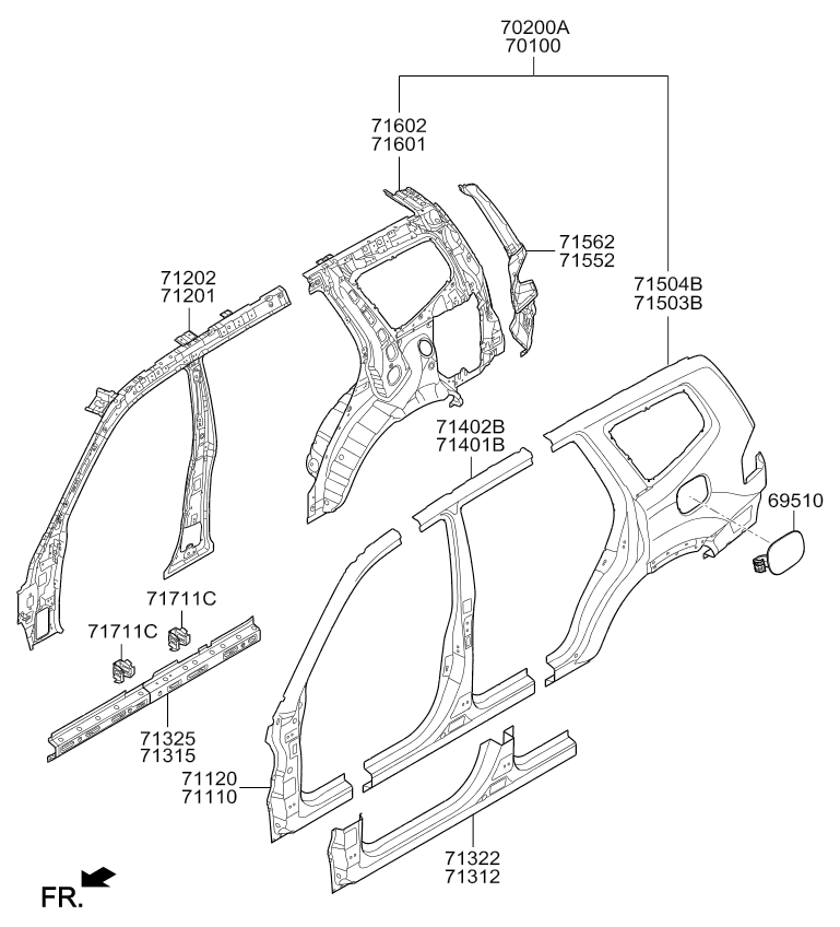 PANEL - REAR DOOR