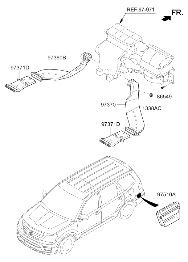 A/C SYSTEM - COOLER LINE, REAR