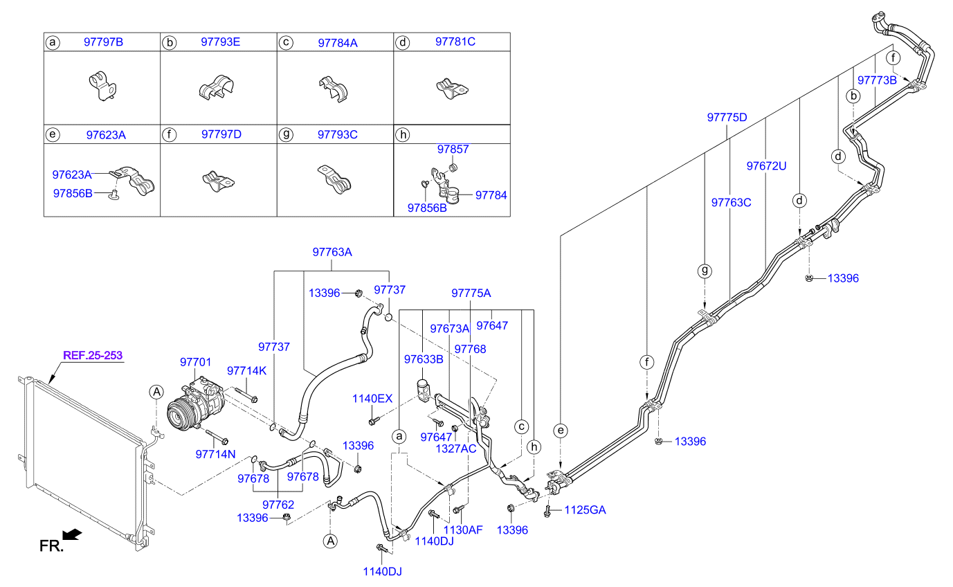 A/C SYSTEM - COOLER LINE, REAR