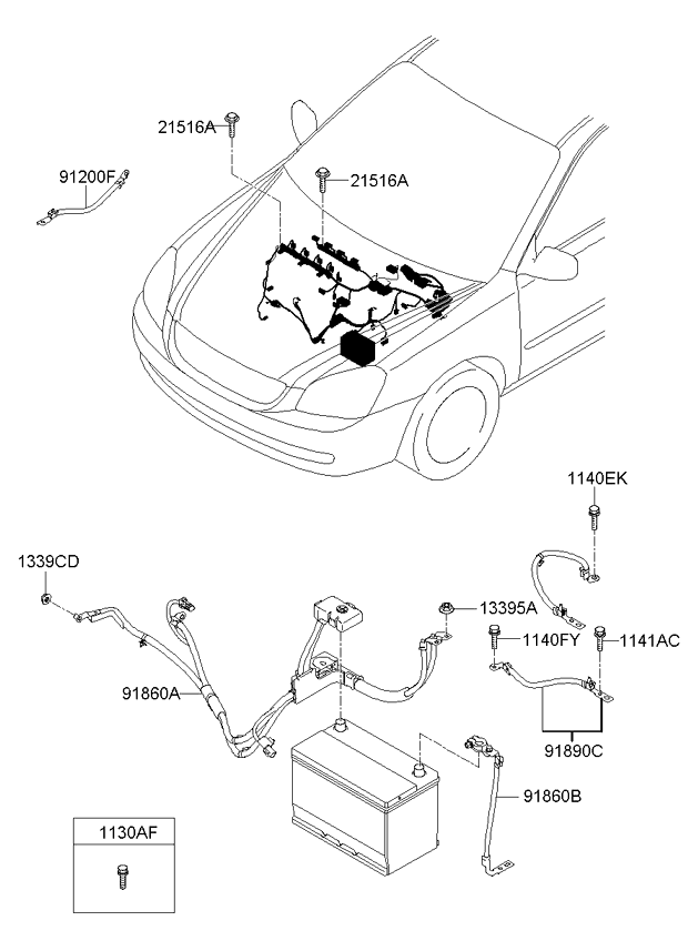 A/C SYSTEM - COOLER LINE, FRONT