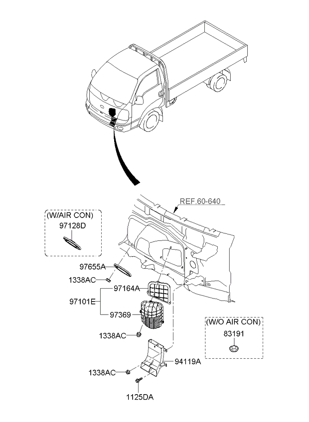 A/C SYSTEM - COOLER LINE, FRONT