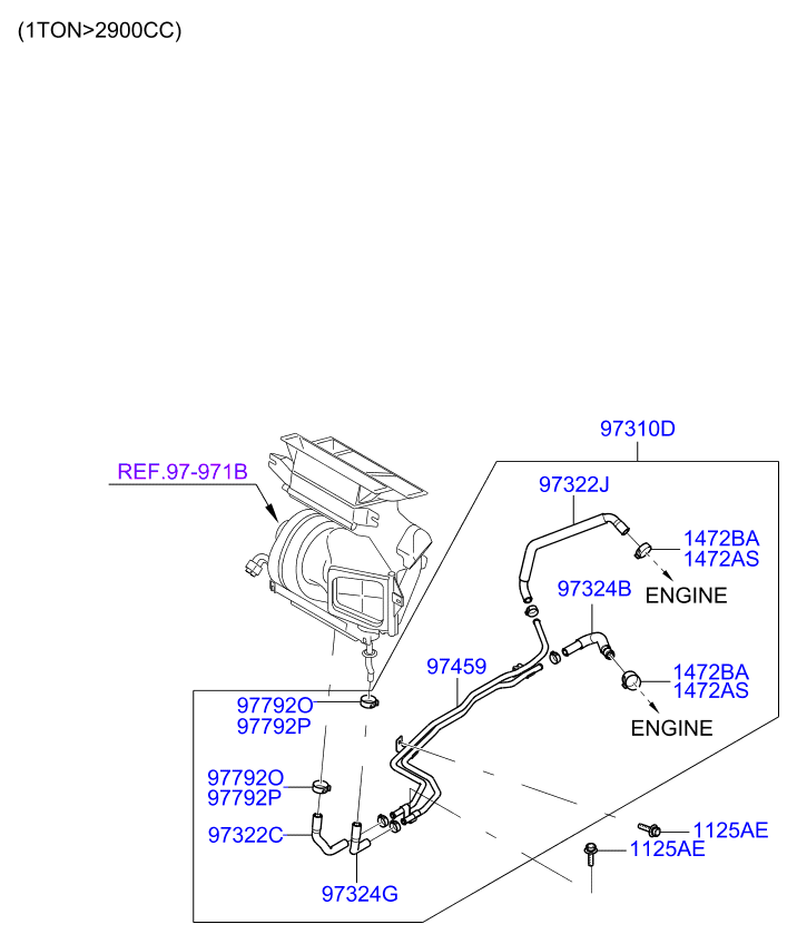 A/C SYSTEM - COOLER LINE, FRONT