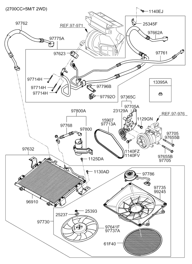 A/C SYSTEM - COOLER LINE, FRONT