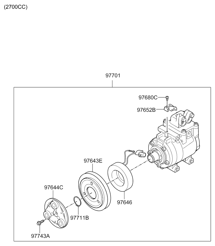 A/C SYSTEM - COOLER LINE, FRONT