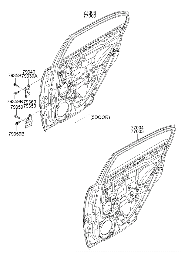 PANEL - REAR DOOR