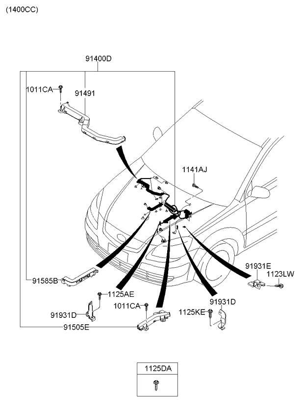 A/C SYSTEM - COOLER LINE, FRONT