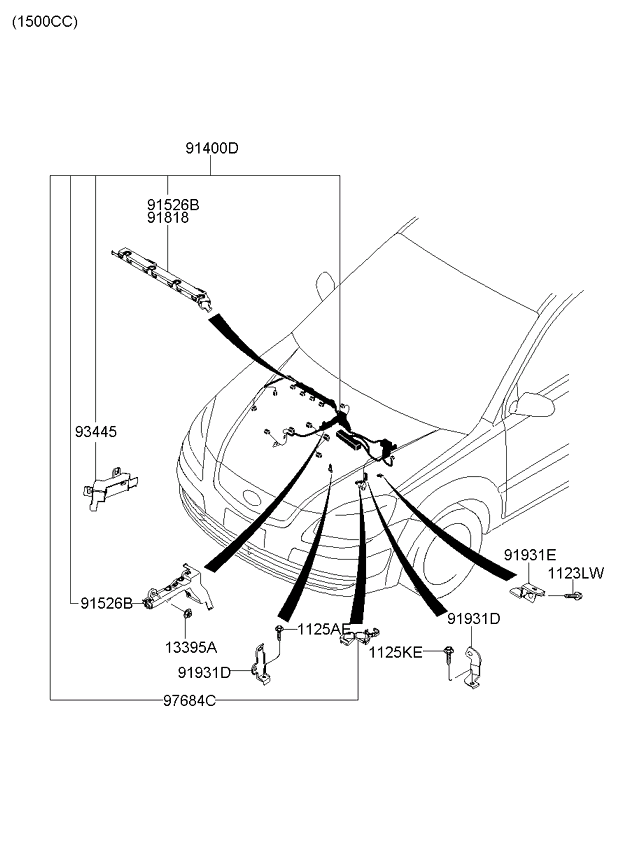 A/C SYSTEM - COOLER LINE, FRONT