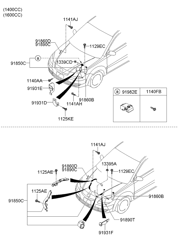 A/C SYSTEM - COOLER LINE, FRONT