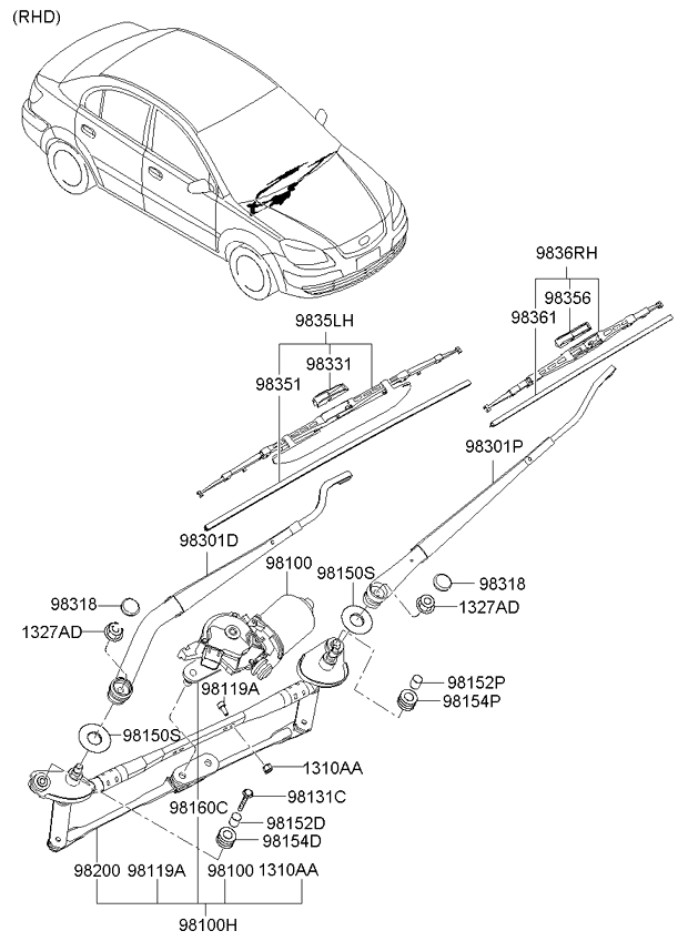 A/C SYSTEM - COOLER LINE, FRONT