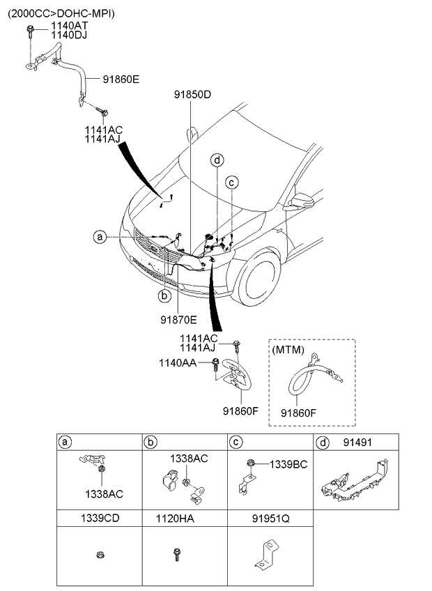 A/C SYSTEM - COOLER LINE, FRONT