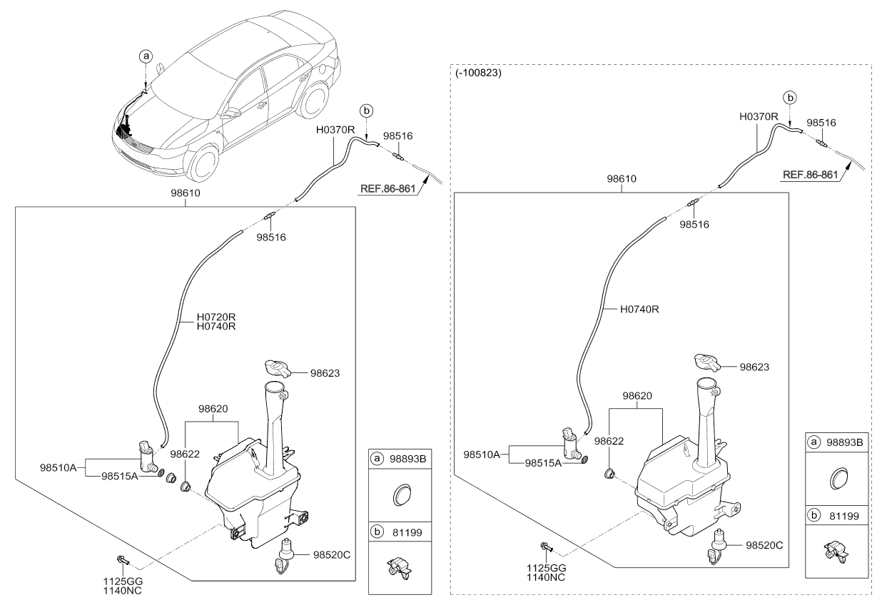 A/C SYSTEM - COOLER LINE, FRONT