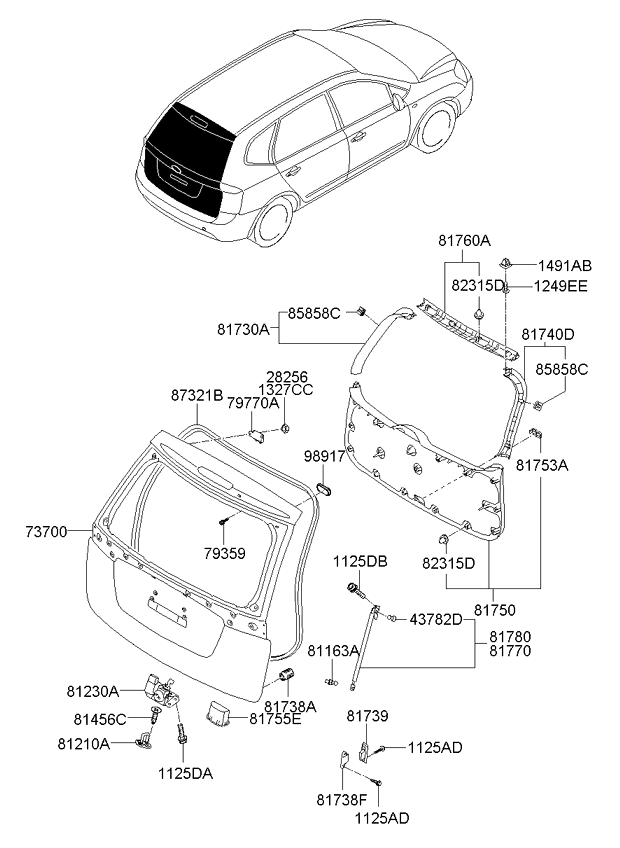 PANEL - TAILGATE & LOCKING SYSTEM - TAILGATE