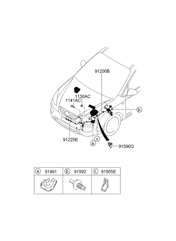 A/C SYSTEM - COOLER LINE, FRONT