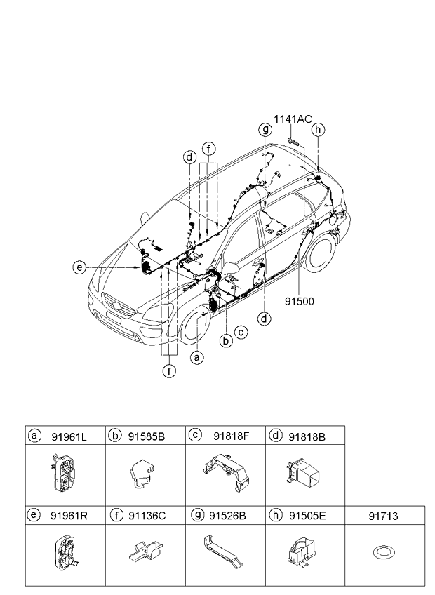 A/C SYSTEM - COOLER LINE, FRONT