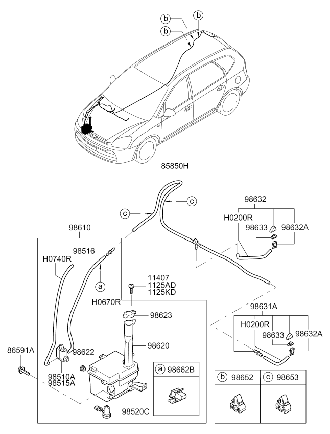 A/C SYSTEM - COOLER LINE, FRONT