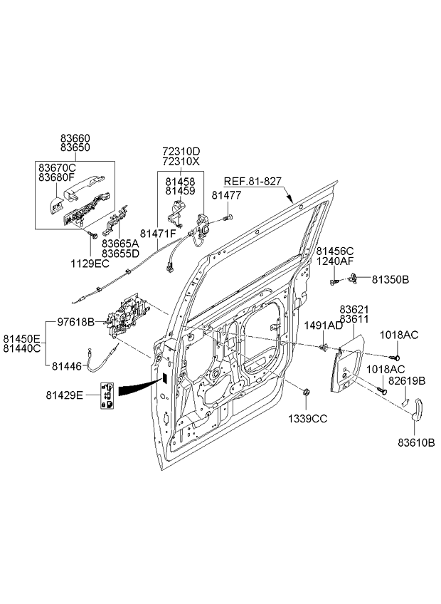 HARDWARE - REAR SEAT