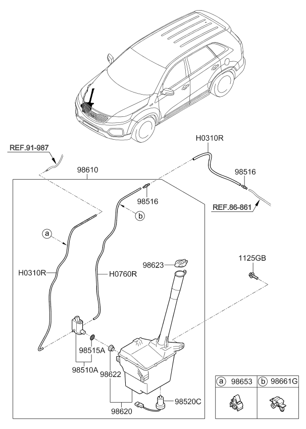 A/C SYSTEM - COOLER LINE, REAR