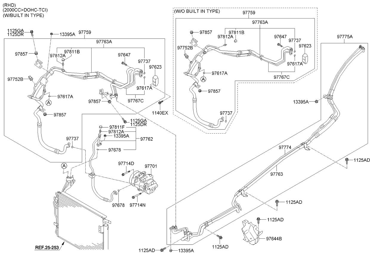 A/C SYSTEM - COOLER LINE, REAR