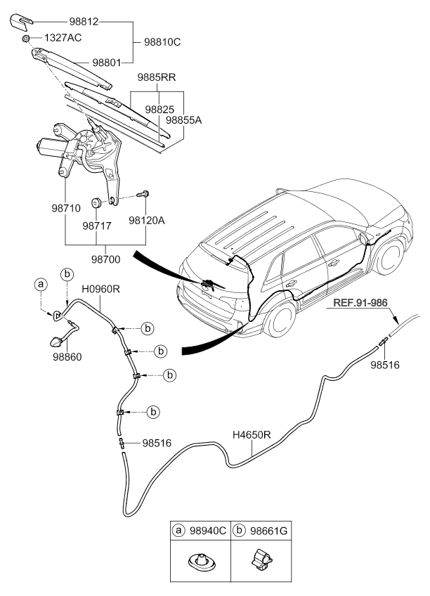 A/C SYSTEM - COOLER LINE, REAR