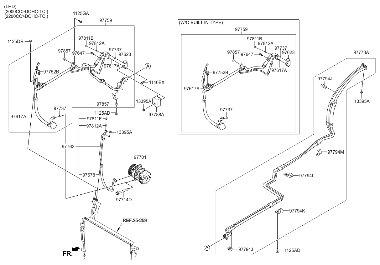 A/C SYSTEM - COOLER LINE, REAR