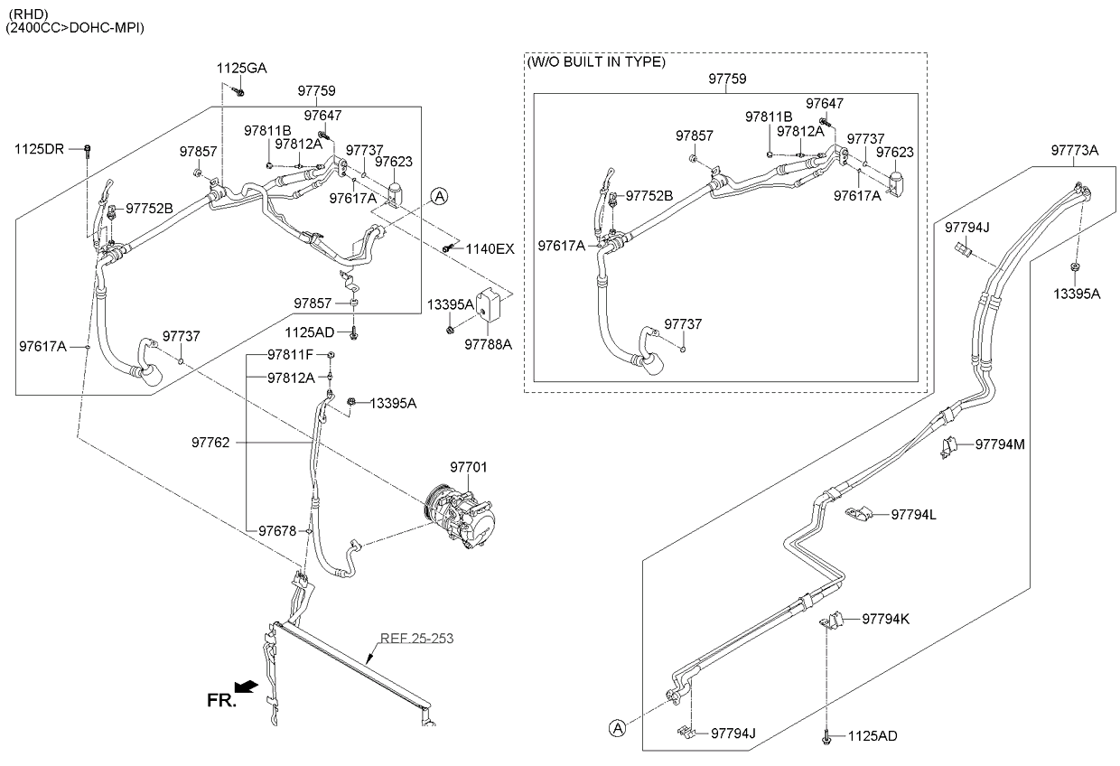 A/C SYSTEM - COOLER LINE, REAR