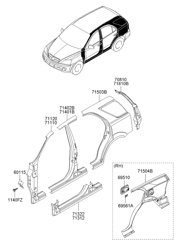 PANEL - REAR DOOR