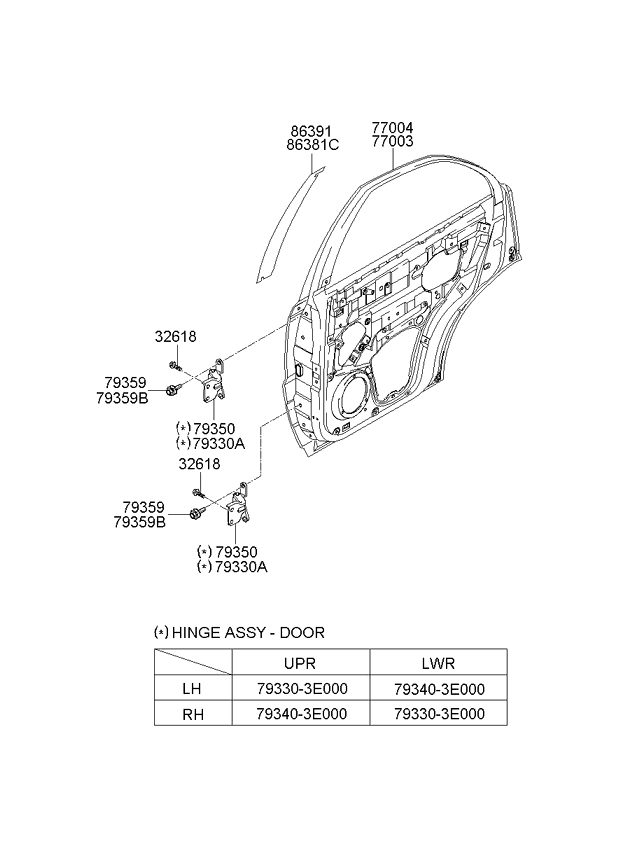 PANEL - REAR DOOR