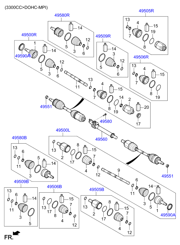 DRIVE SHAFT (REAR)