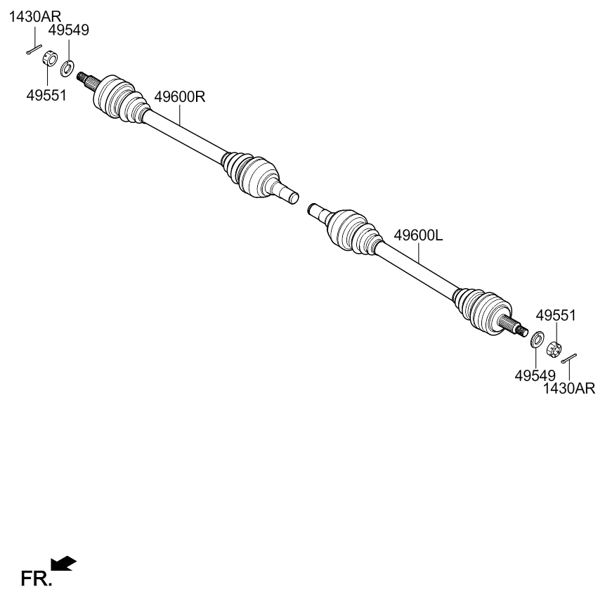 DRIVE SHAFT (REAR)