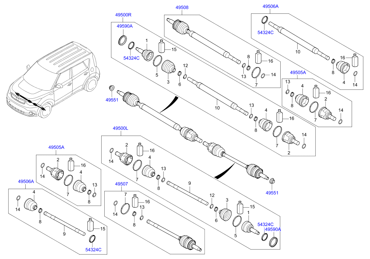 DRIVE SHAFT (FRONT)