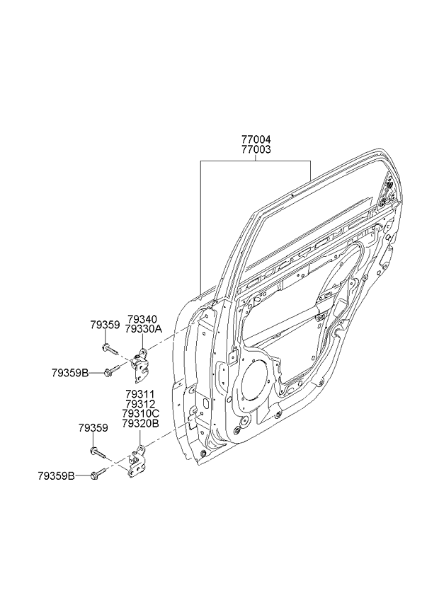 PANEL - REAR DOOR