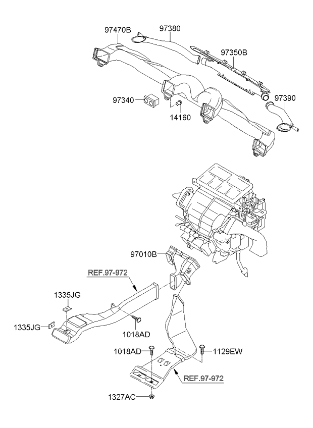 A/C SYSTEM - COOLER LINE, FRONT