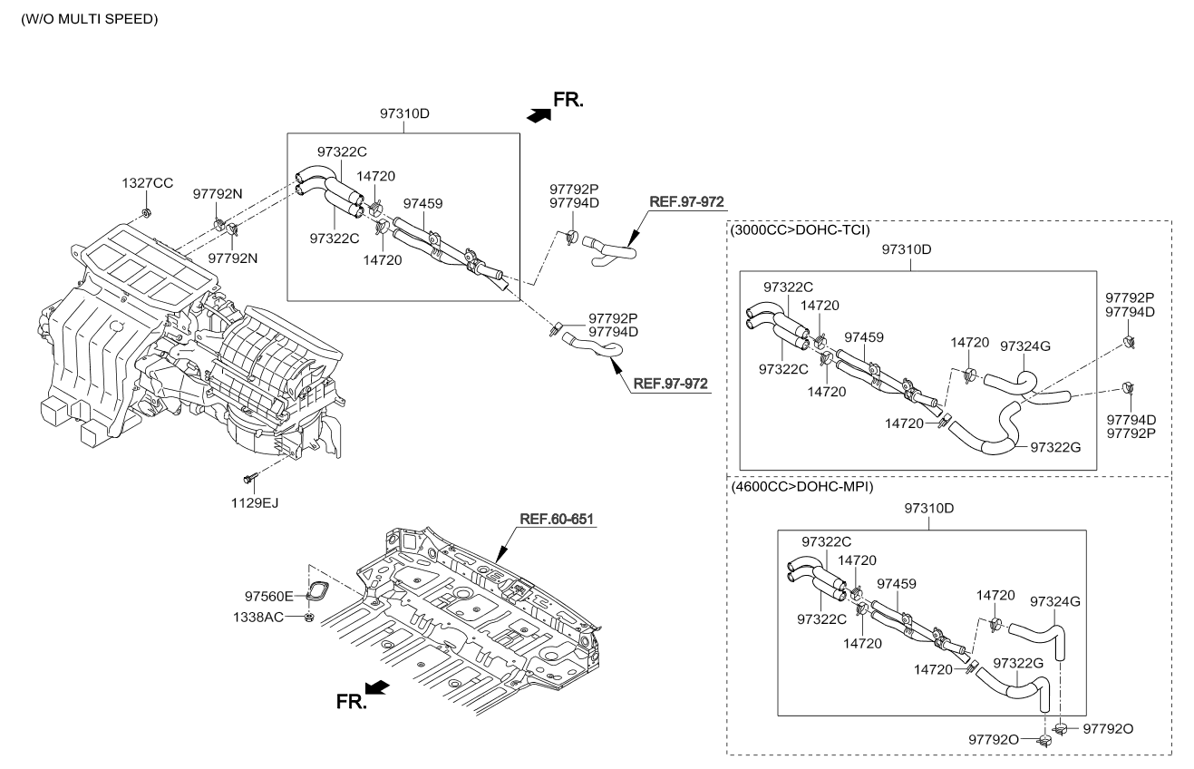 A/C SYSTEM - COOLER LINE, REAR