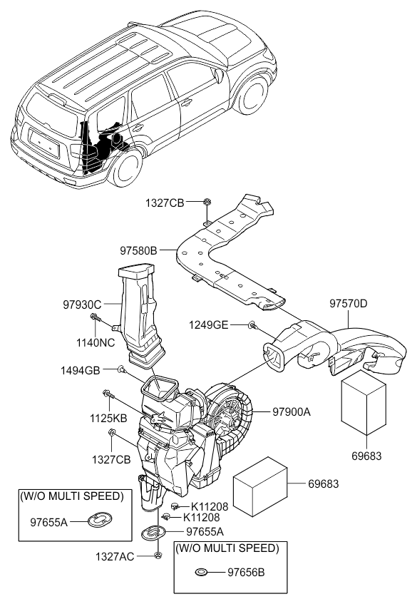 A/C SYSTEM - COOLER LINE, REAR