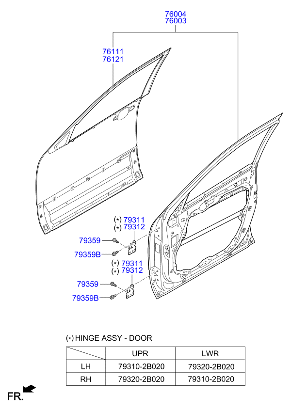 PANEL - REAR DOOR