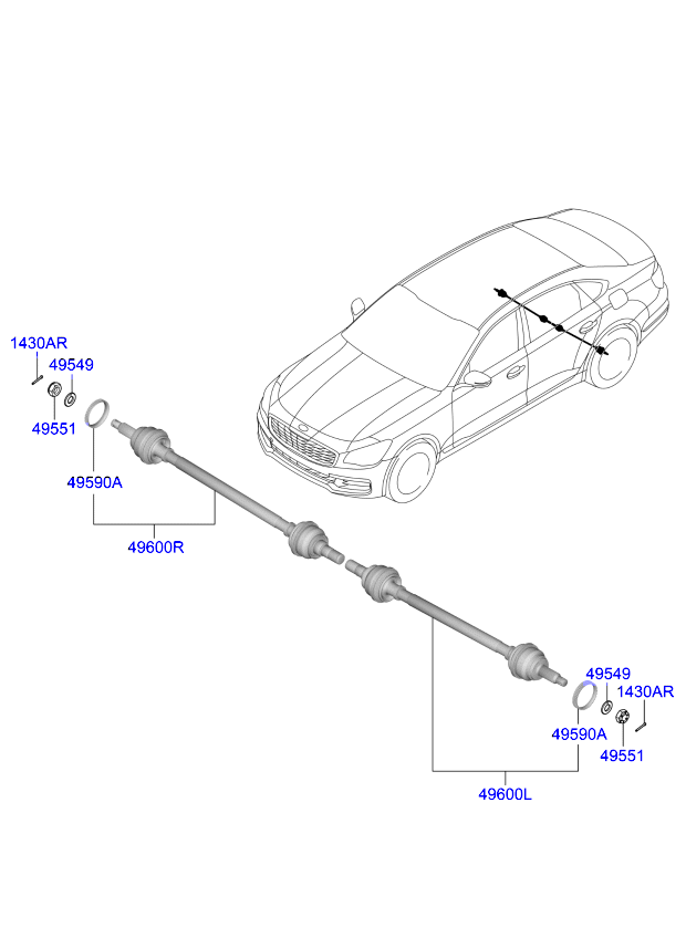 DRIVE SHAFT (REAR)