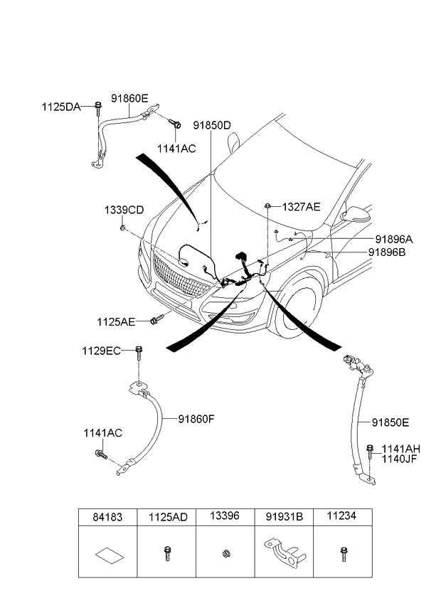 A/C SYSTEM - COOLER LINE, FRONT