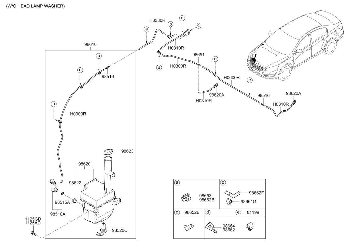 A/C SYSTEM - COOLER LINE, FRONT