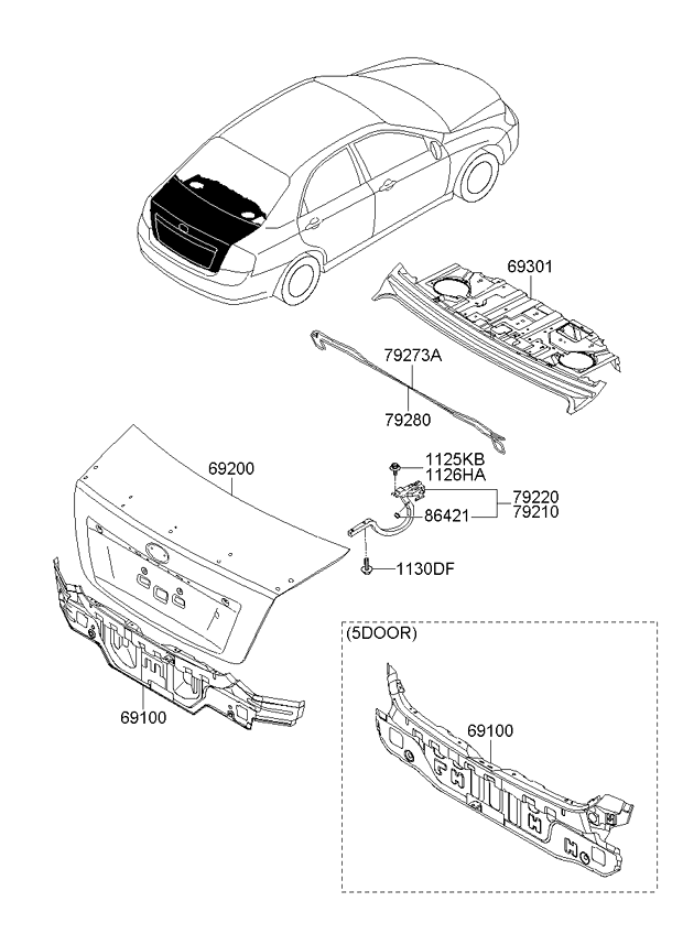 PANEL - REAR DOOR