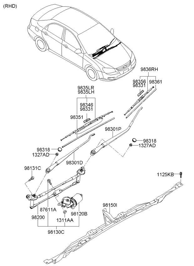 A/C SYSTEM - COOLER LINE, FRONT