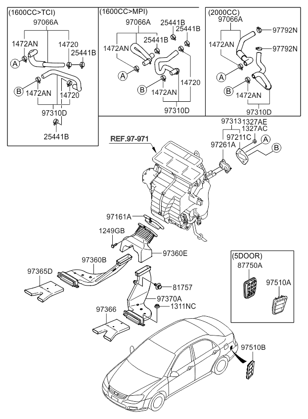 A/C SYSTEM - COOLER LINE, FRONT