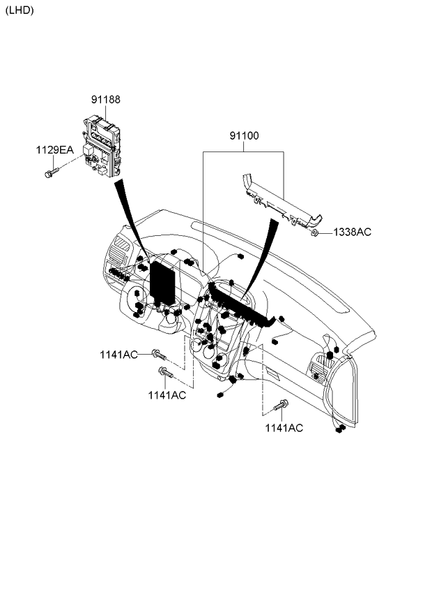 A/C SYSTEM - COOLER LINE, FRONT