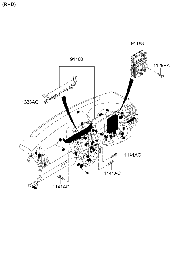 A/C SYSTEM - COOLER LINE, FRONT