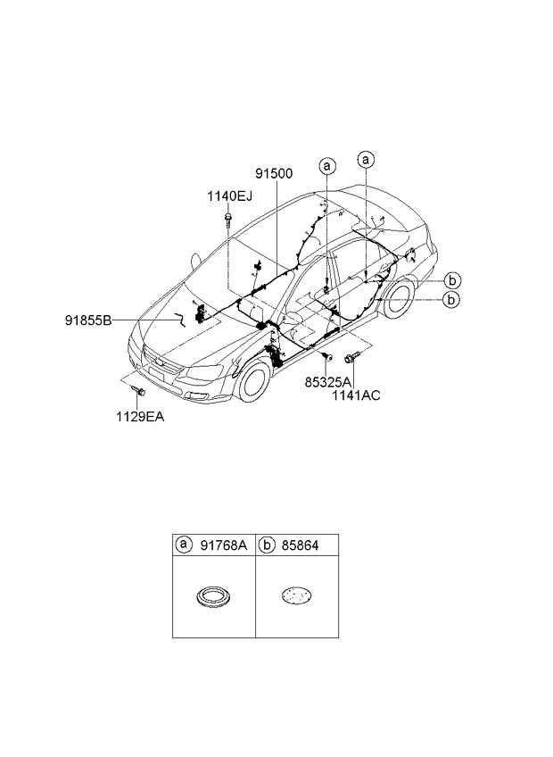 A/C SYSTEM - COOLER LINE, FRONT