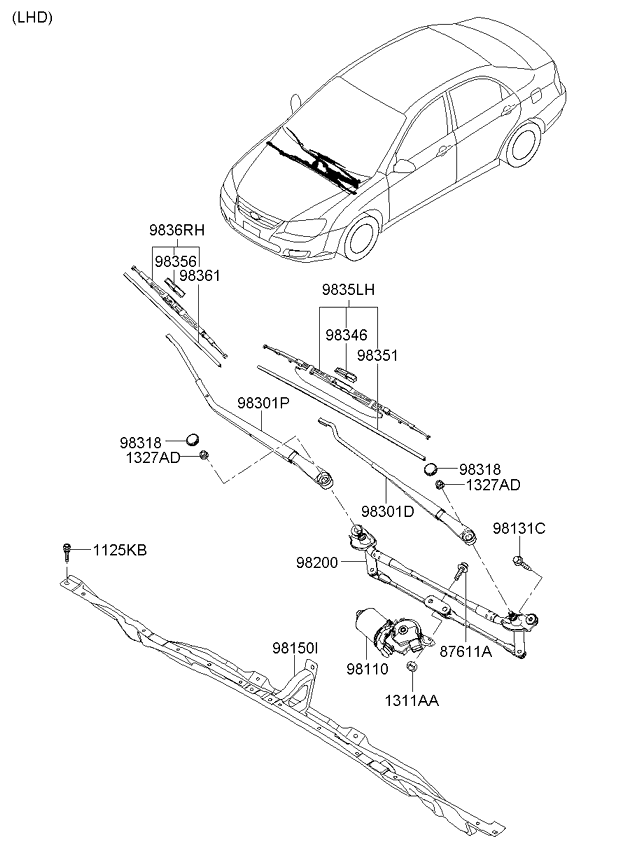 A/C SYSTEM - COOLER LINE, FRONT