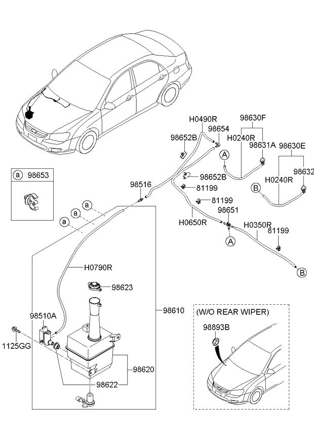 A/C SYSTEM - COOLER LINE, FRONT