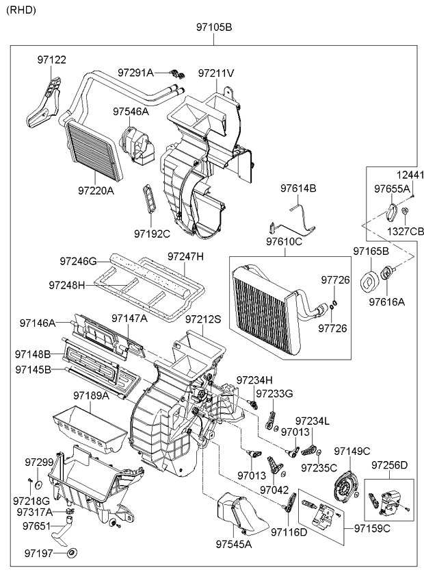 A/C SYSTEM - COOLER LINE, FRONT