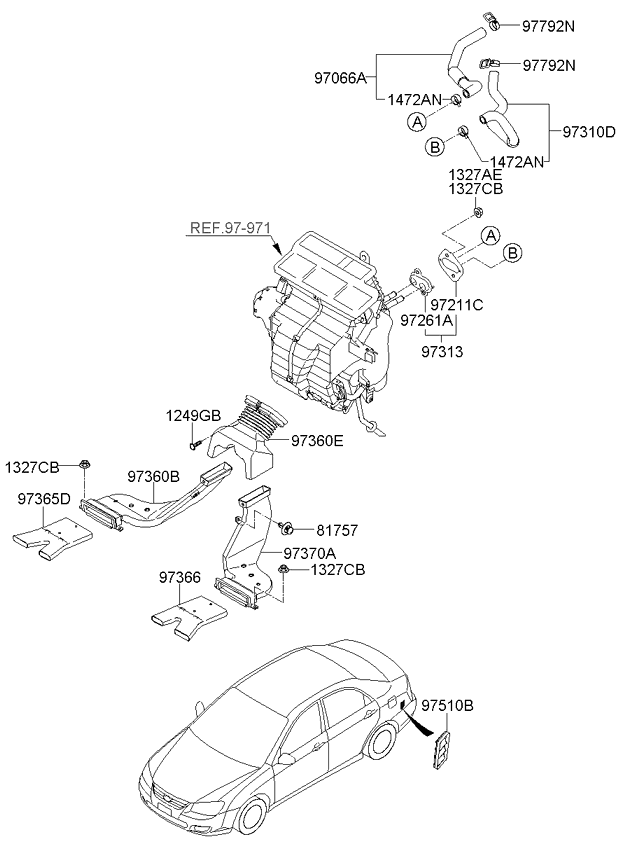 A/C SYSTEM - COOLER LINE, FRONT